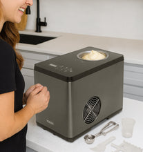 Load image into Gallery viewer, Volsen Pro-chill Ice Cream Machine - Black Stainless Steel Case